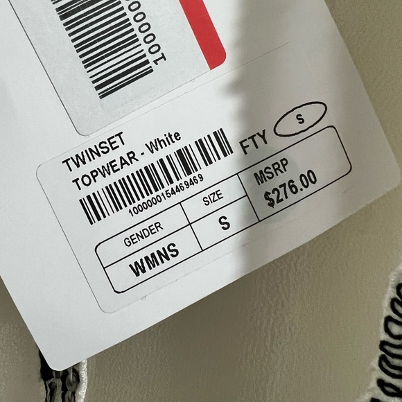 Twinset luxury Kaftano kimono/ top with fringes sequins - Picture 4 of 11